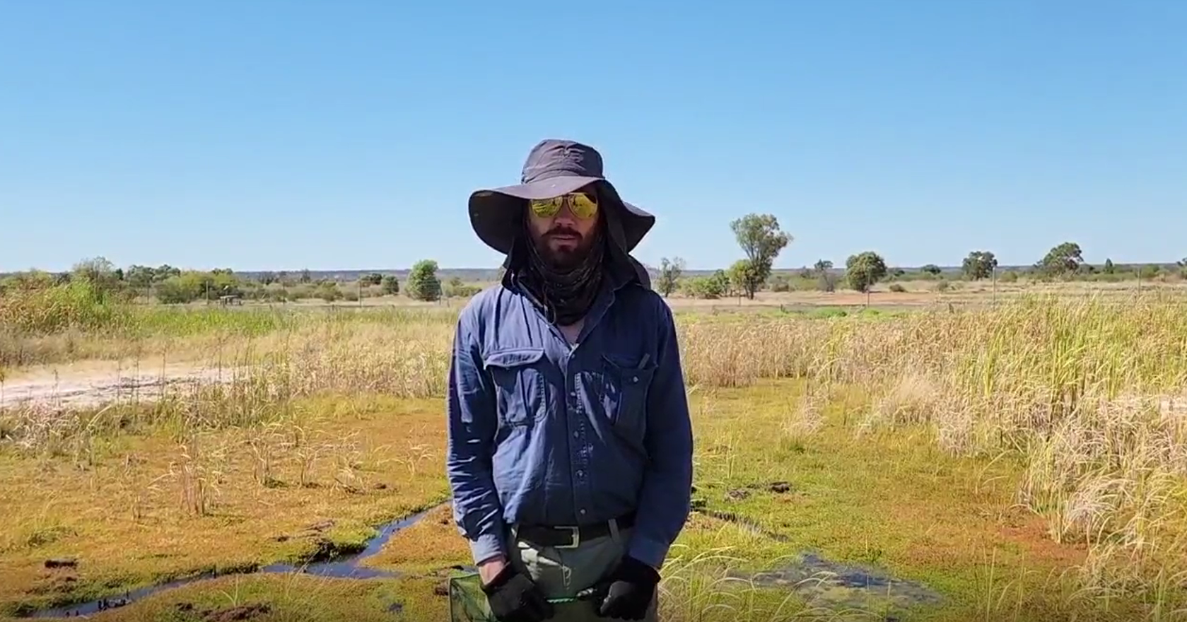 Karl Moy, Seeding the Future participant at Edgbaston Reserve, Bush Heritage Australia 